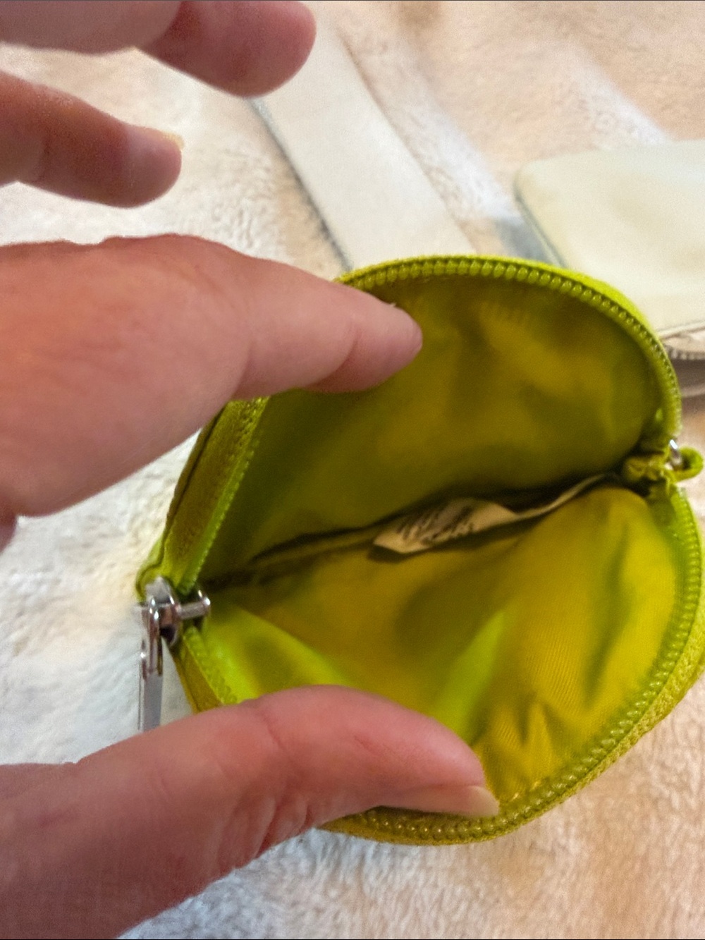 lululemon athletica Neon Green and Cream Mini Pouch Set - Picture 10 of 10
